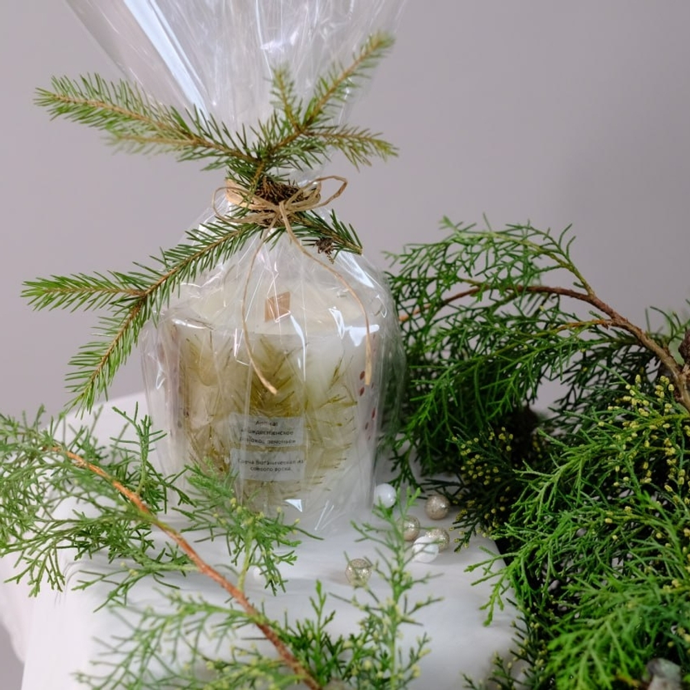 Свеча ботаническая "Новогодняя" 380мл в ассортименте