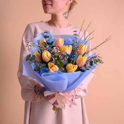 Нежный букет «‎Пробуждение» #817