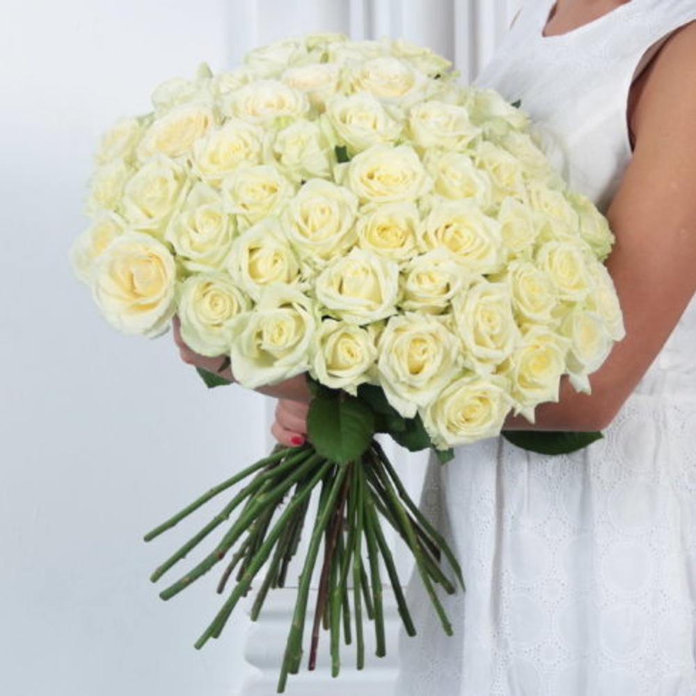 Букет цветов 51 белая роза