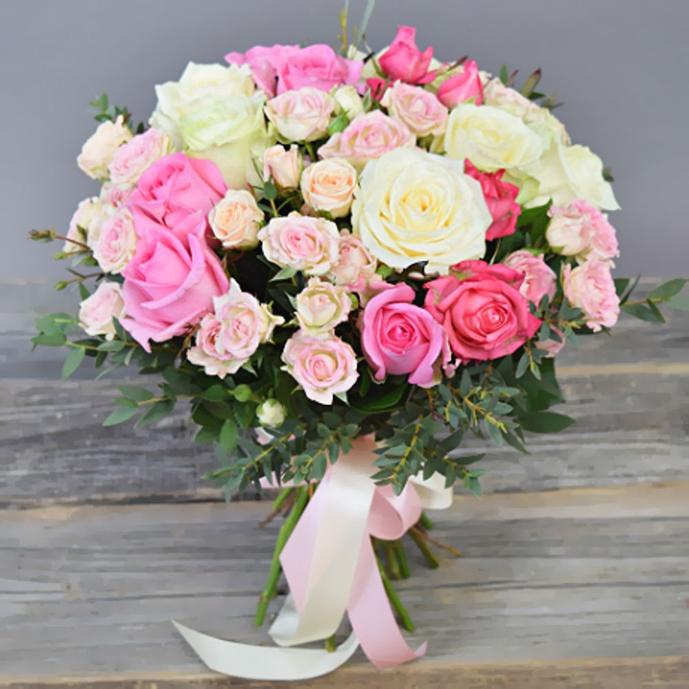 Букет премиальных хризантем Bigoudi Purple