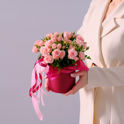 Нежная композиция из кустовых роз #190