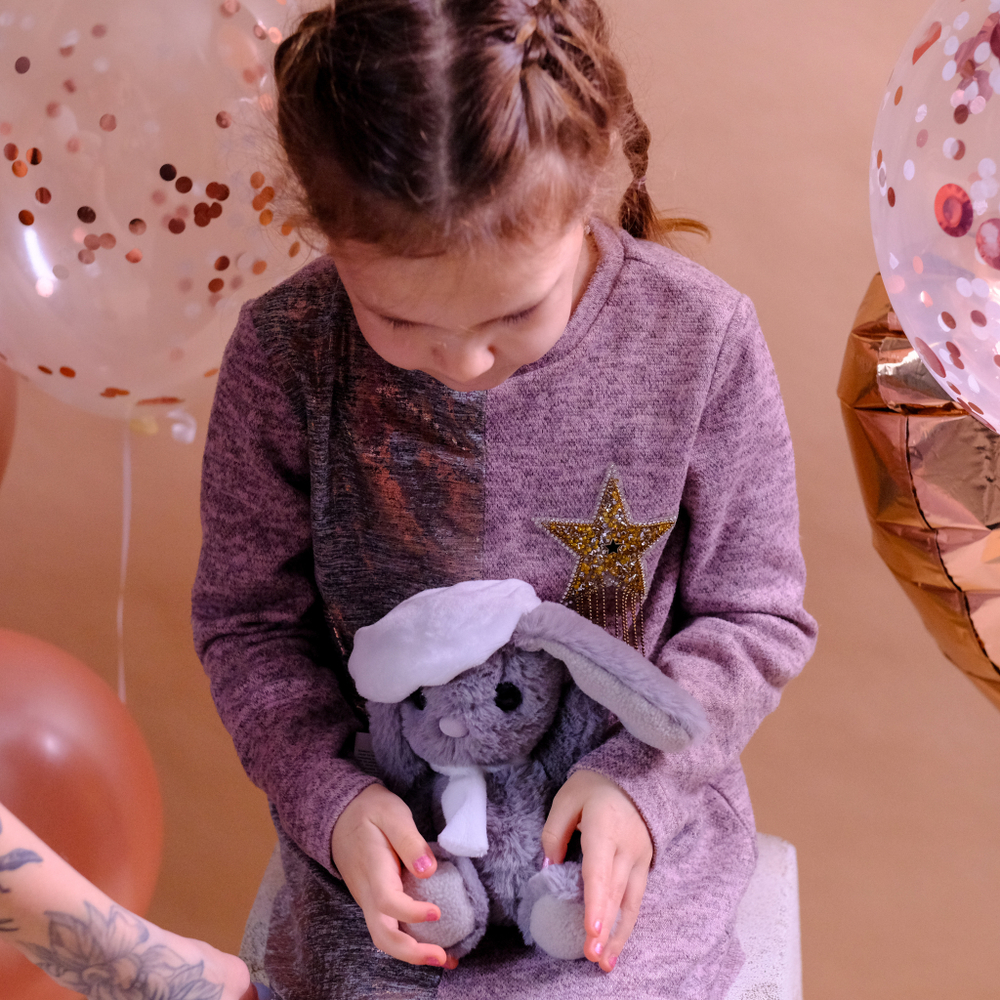 Мягкая игрушка "Зайка в берете " 22 см