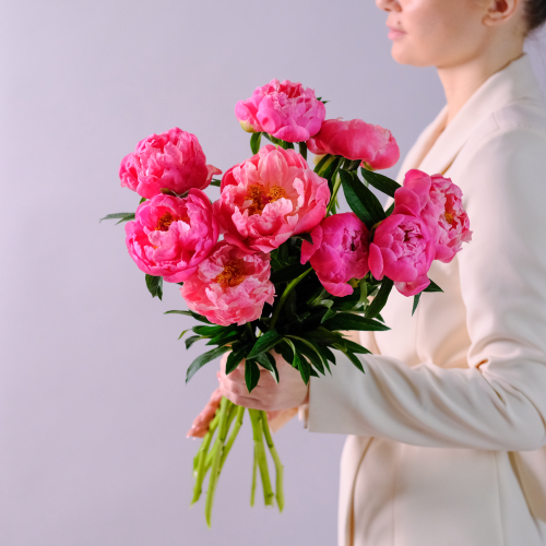 Купить Букет пионов Корал Шарм