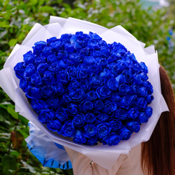 Розы синие от 9шт